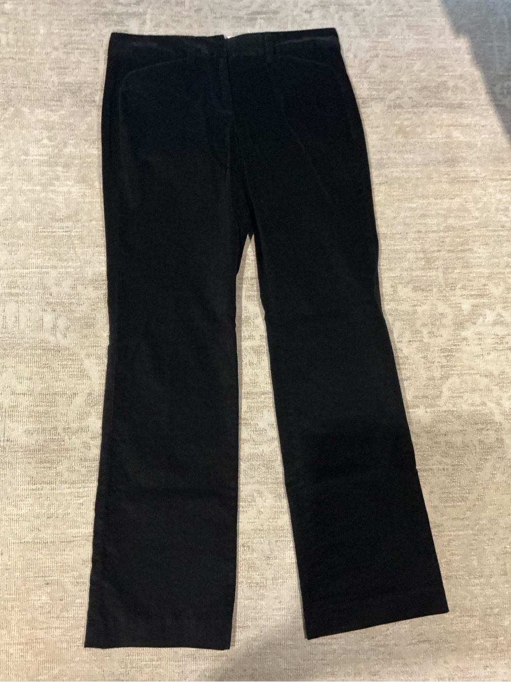 Lands' End Black Velvet Pants
